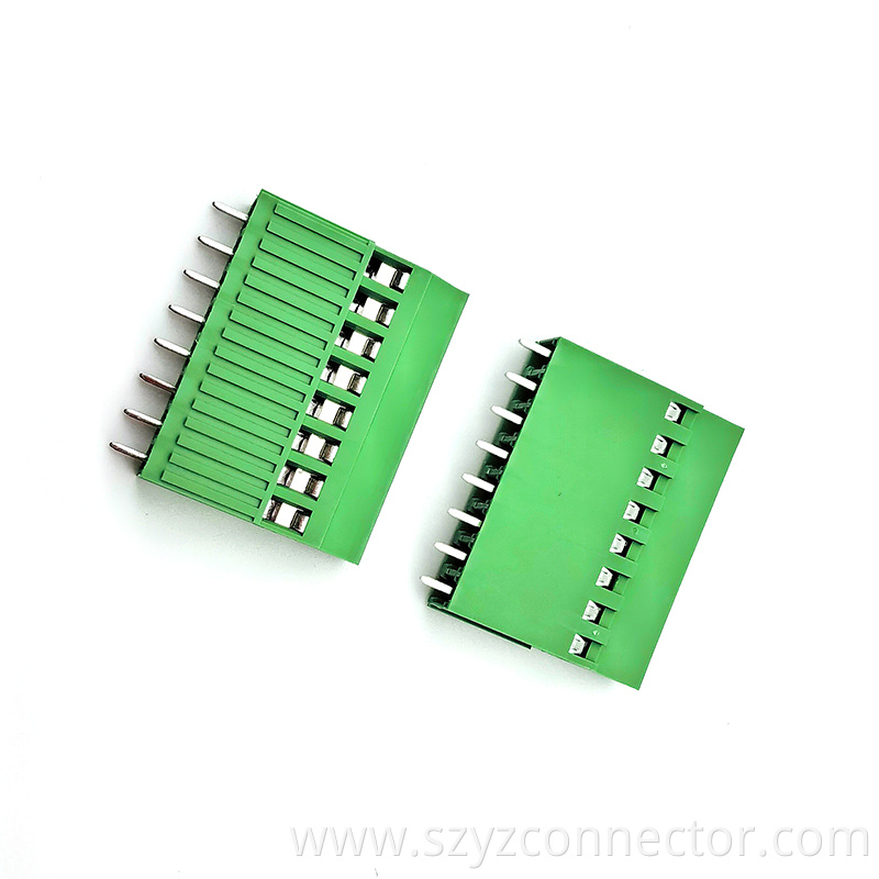 Terminal block screw type green